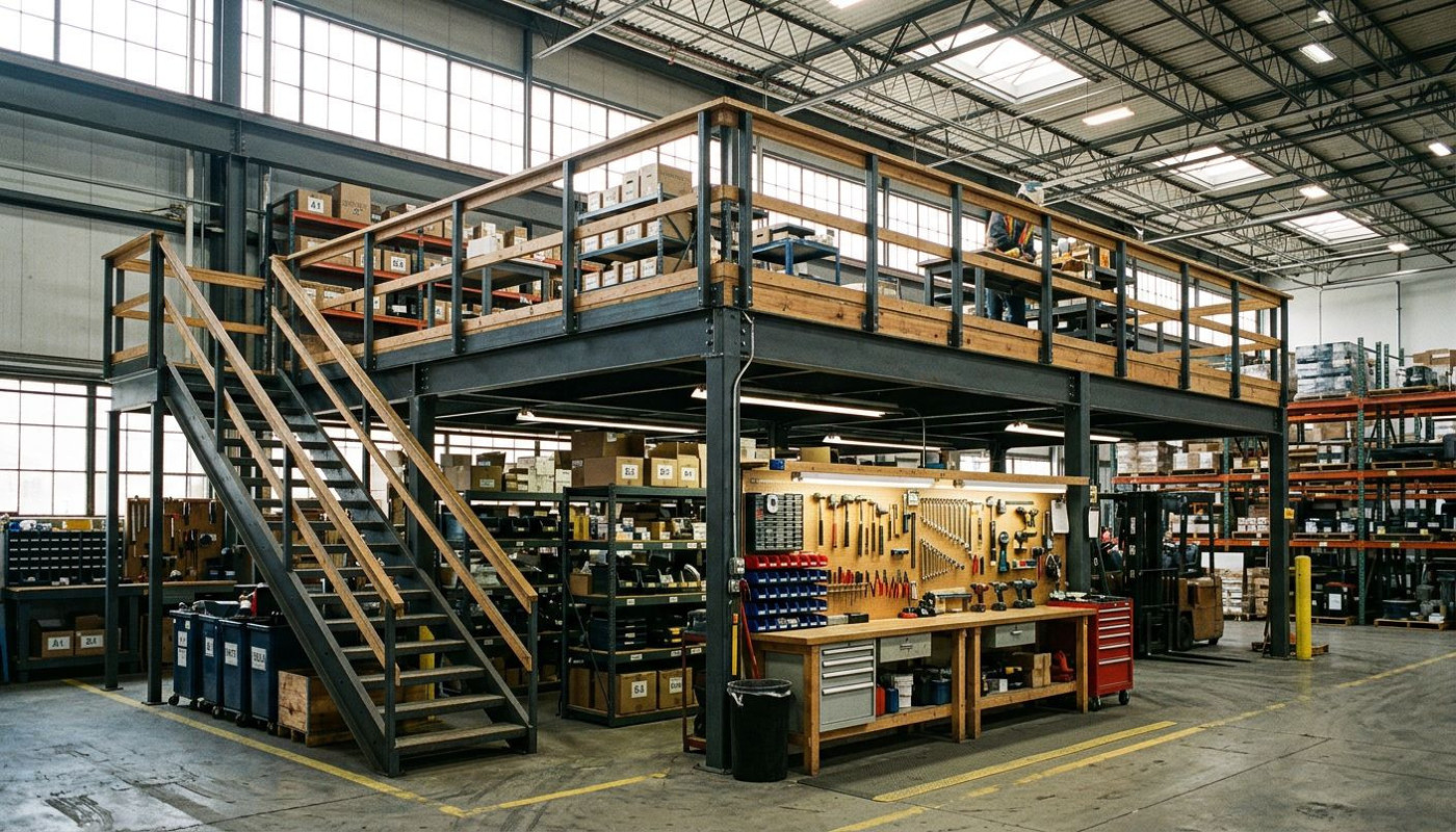 Industrielle Zwischenebene: Optimieren Sie Ihren Raum