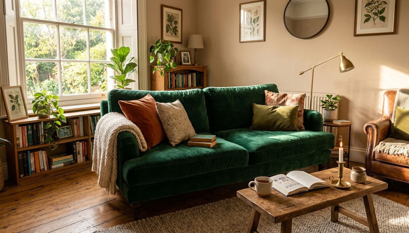 So pflegen Sie ein Samtsofa, damit es lange schön bleibt